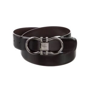 Ferragamo Belt with Silver Buckle
